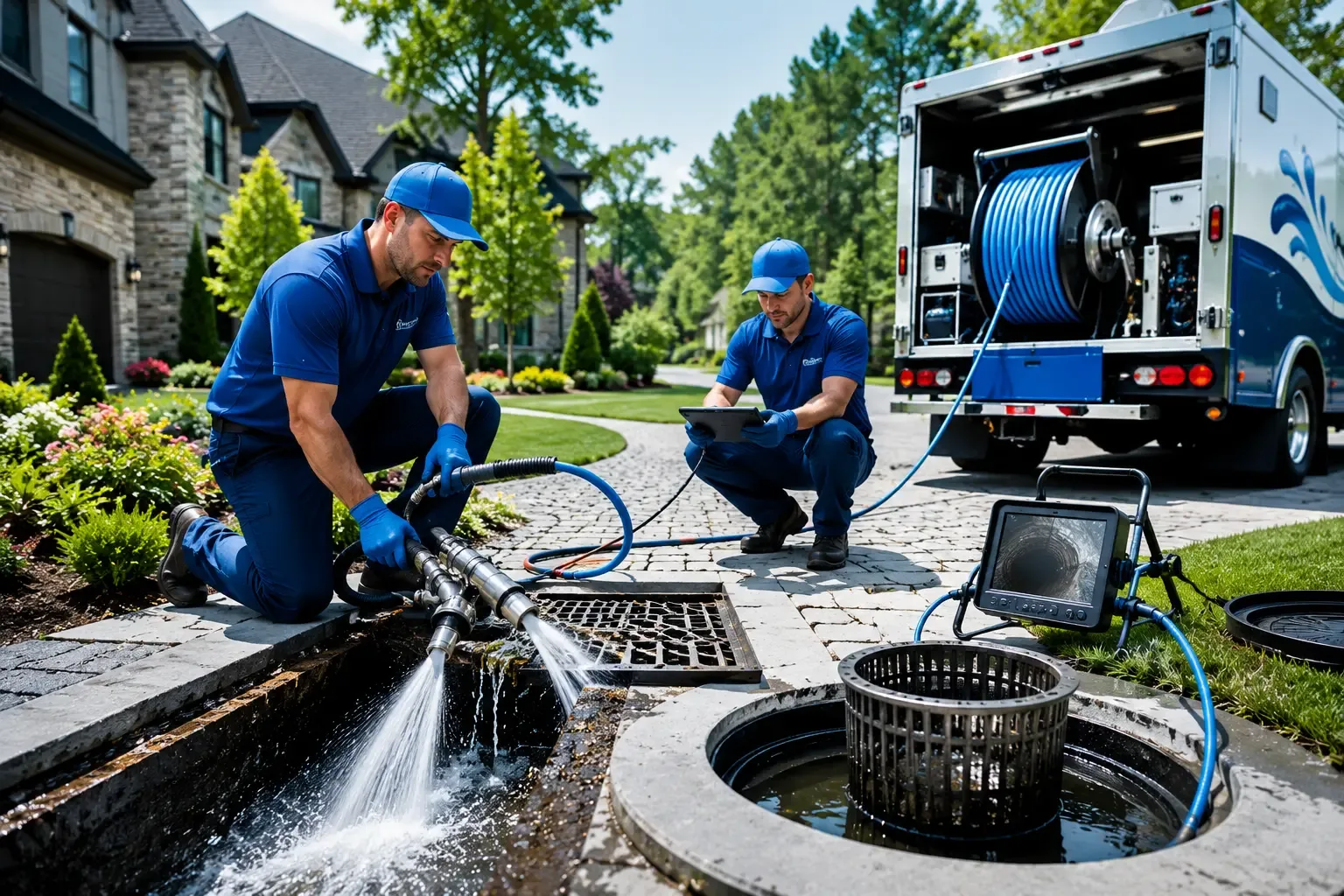 Local outdoor drain cleaning professionals in Conroe, TX